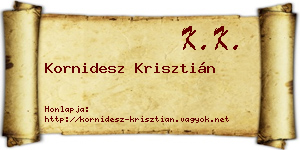 Kornidesz Krisztián névjegykártya