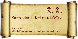Kornidesz Krisztián névjegykártya